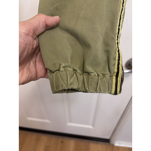 Nili Lotan French military $375 Army Green wide leg cropped Pants sz 4 2609988 - Picture 10 of 12